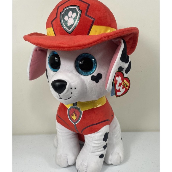 Paw Patrol Marshall 18” Plush Stuffed Animal Large Ty Beanie Boos Pup Dog Puppy - Picture 1 of 7